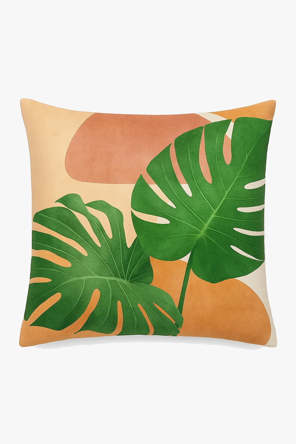 Square throw pillow cover art plant 45 cm x 45 cm