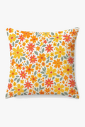 Delicate Square Watercolor Floral Throw Pillow Cover 45 X 45 cm