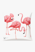 Square throw pillow cover flaming pink decorative pattern elegant for interior