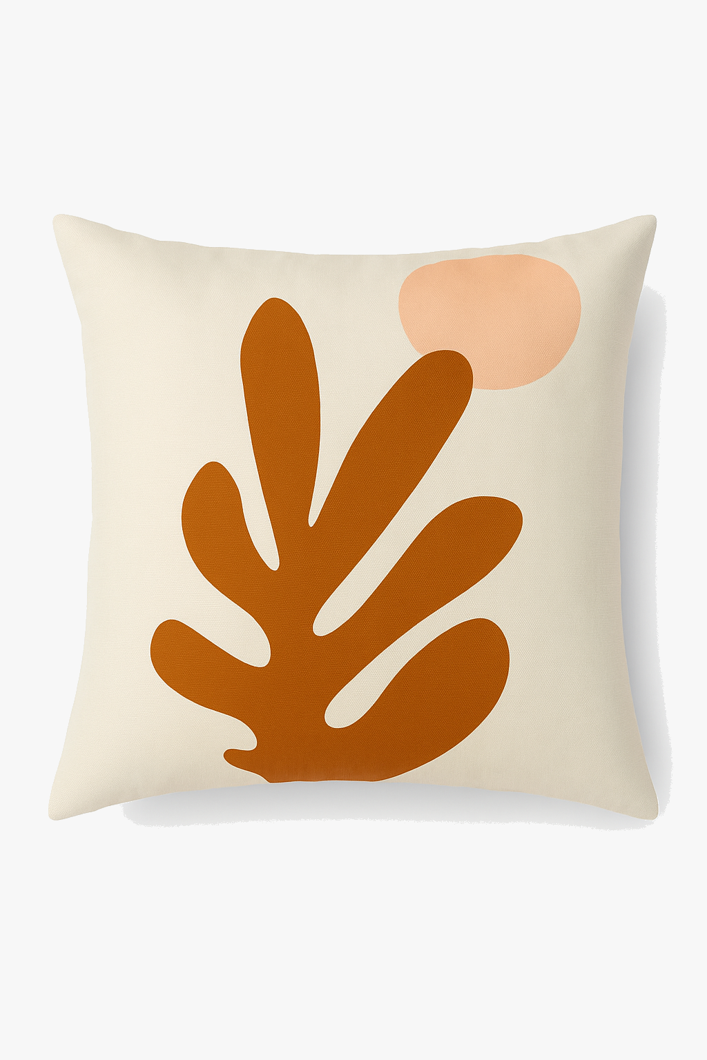 Square Brown Geometric Throw Pillow Cover in a Subtle Brown Palette