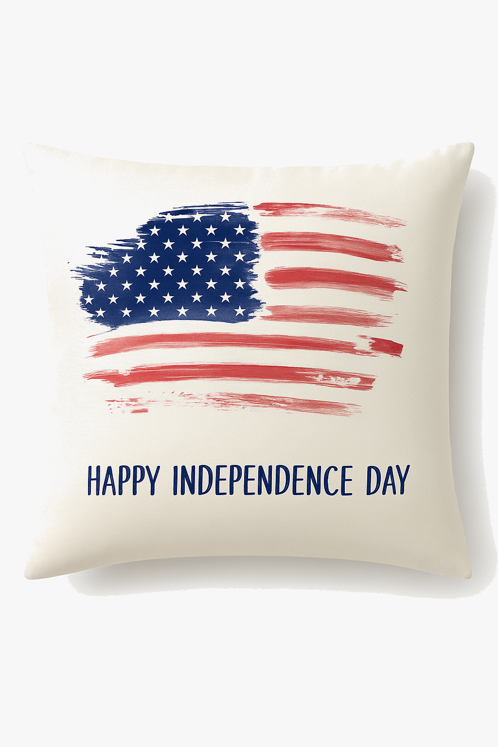 Square throw pillow cover printed love usa independent decoration