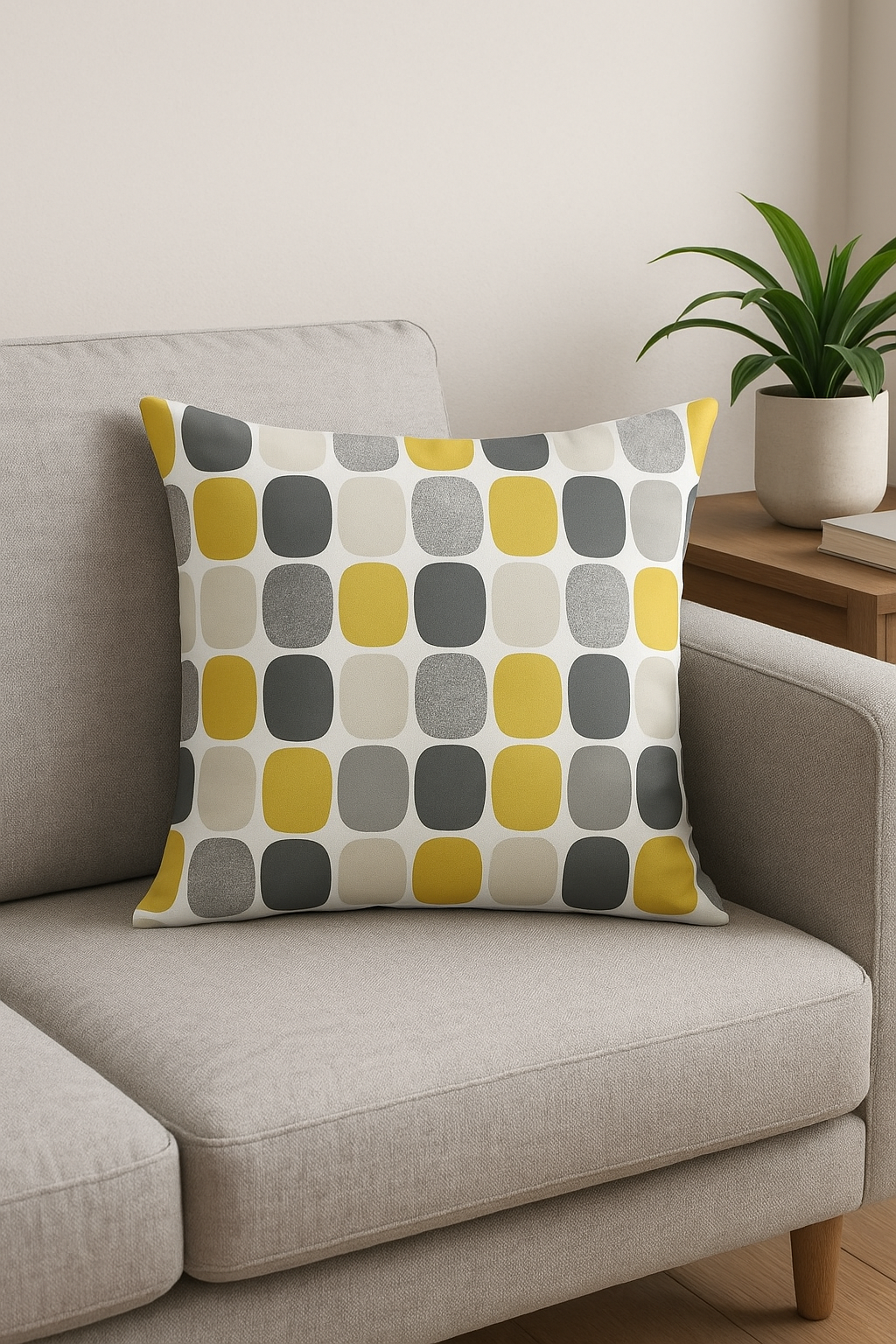 Expressive Yellow Sunflower Square Throw Pillow Cover 45cm - view 2