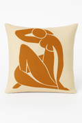 Square Brown Geometric Throw Pillow Cover for a Cozy Atmosphere