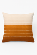 Square Brown Geometric Throw Pillow Cover for Hotels and Offices