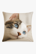 Cute cat throw pillow cover for interior decoration