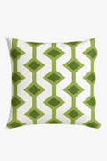 Creative throw pillow cover with green leaves for a unique style