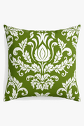 Discreet Nature Green Leaf Throw Pillow Cover