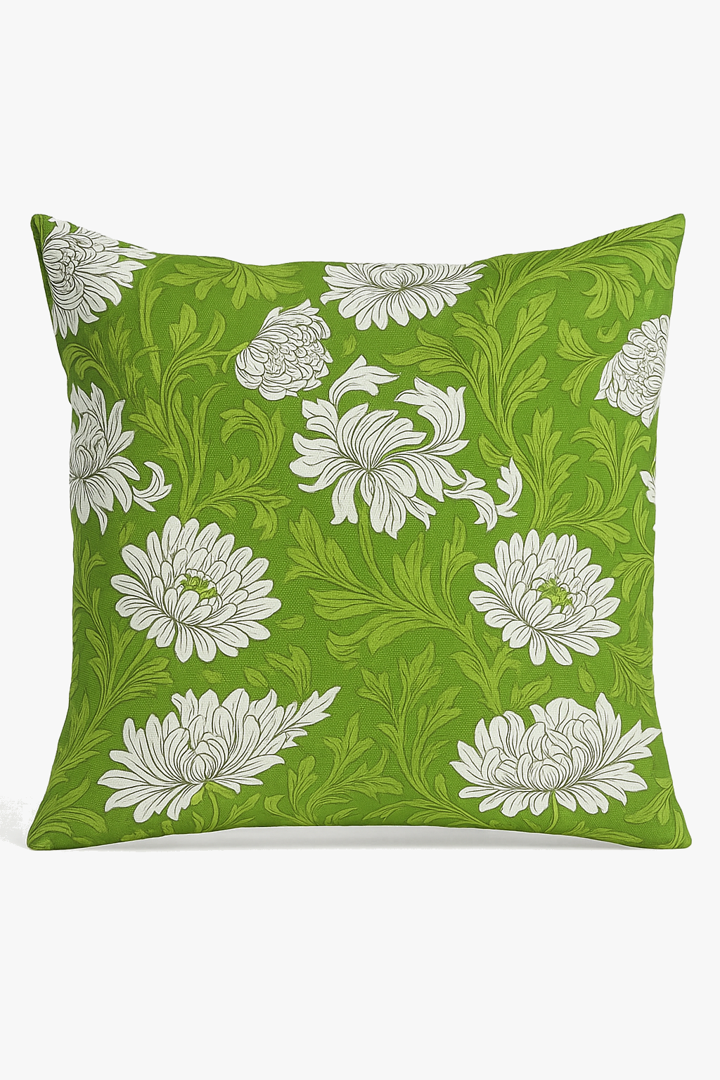 Soothing Green Leaf Decorative Throw Pillow Cover