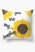 Balanced Yellow Sunflower Throw Pillow Cover, 45 X 45 cm