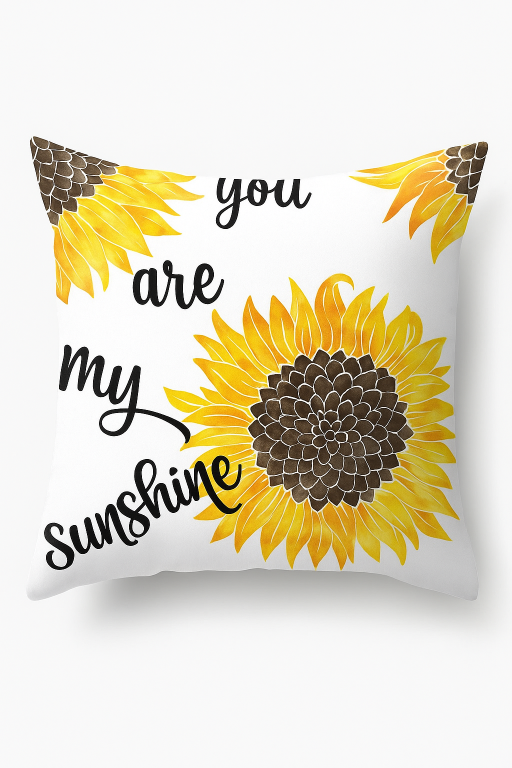 Balanced Yellow Sunflower Throw Pillow Cover, 45 X 45 cm