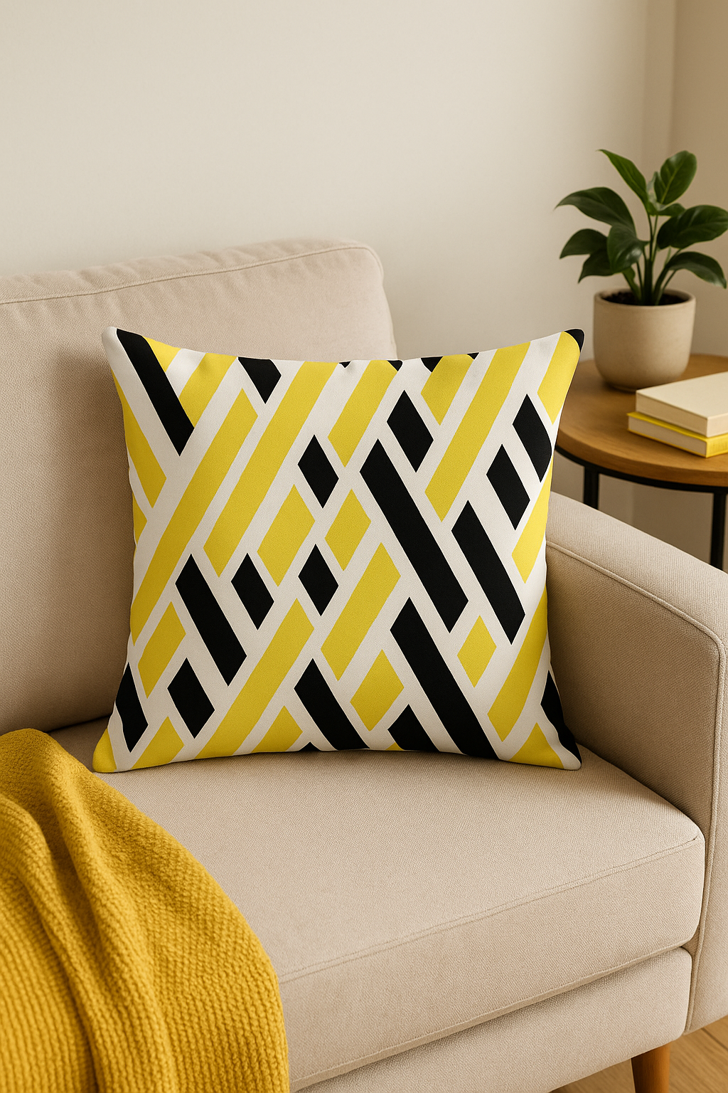 Sunny Bright Yellow Sunflower Throw Pillow Cover, 45 X 45 cm - view 2