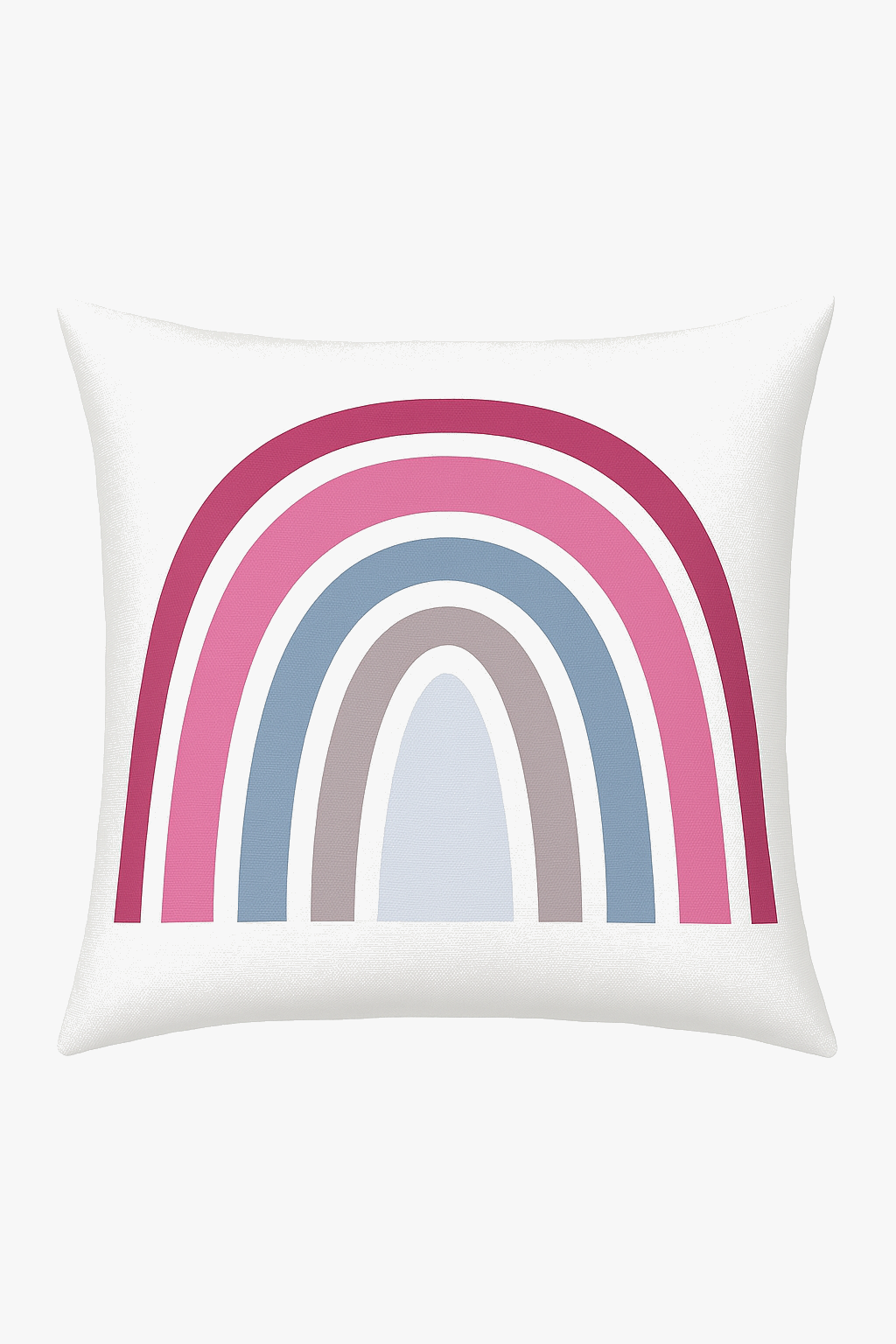 Decorative throw pillow cover printed geometric rainbow cartoon