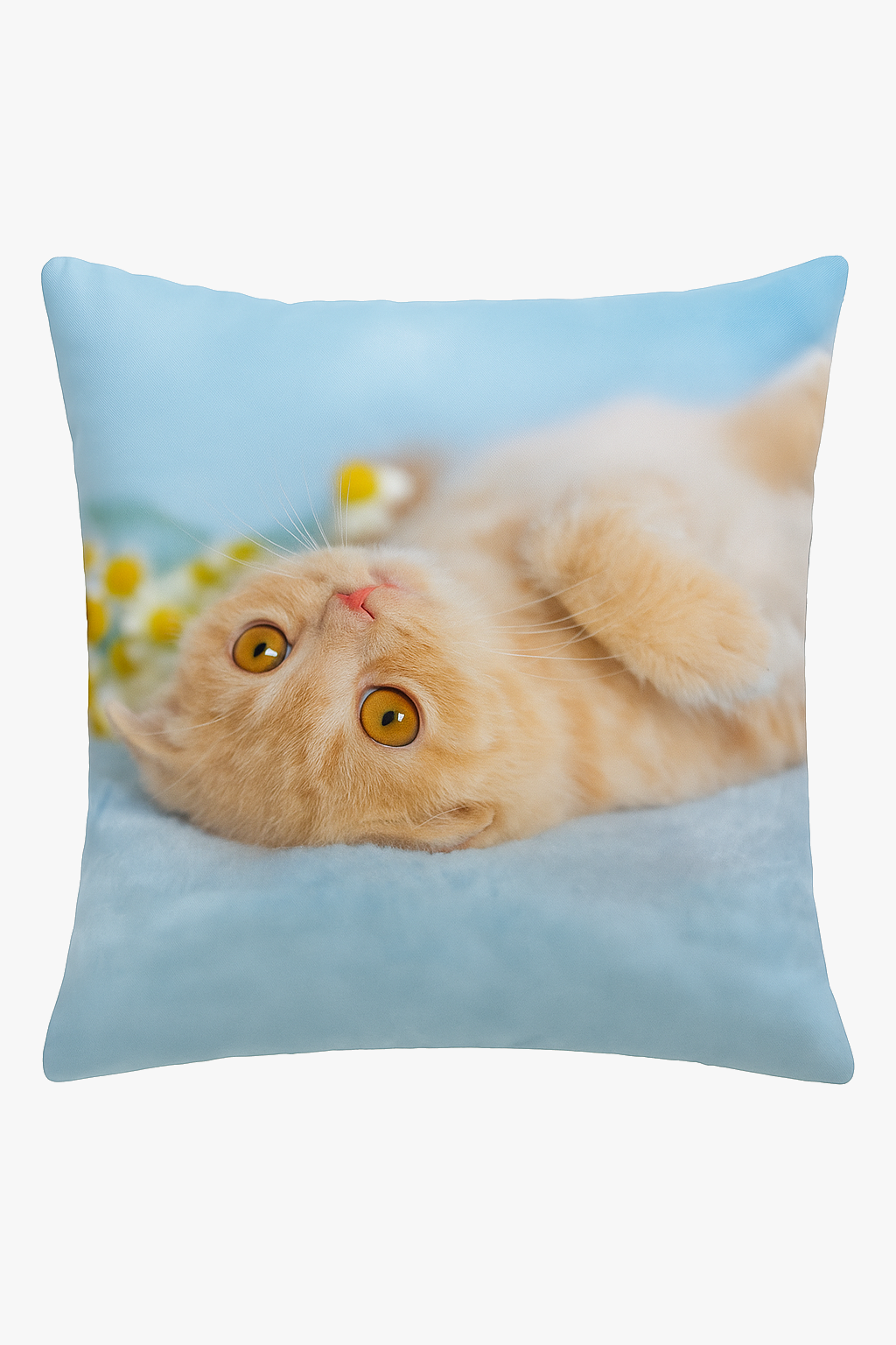 Decorative throw pillow cover cute cat pattern for your space