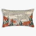 Sunflower Leaf Throw Pillow Cover for Contemporary Interiors