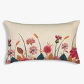 Sunflower Leaf Throw Pillow Cover with Warm Solar-Toned Print