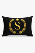 Uplifting Black & Gold Letter Throw Pillow Cover