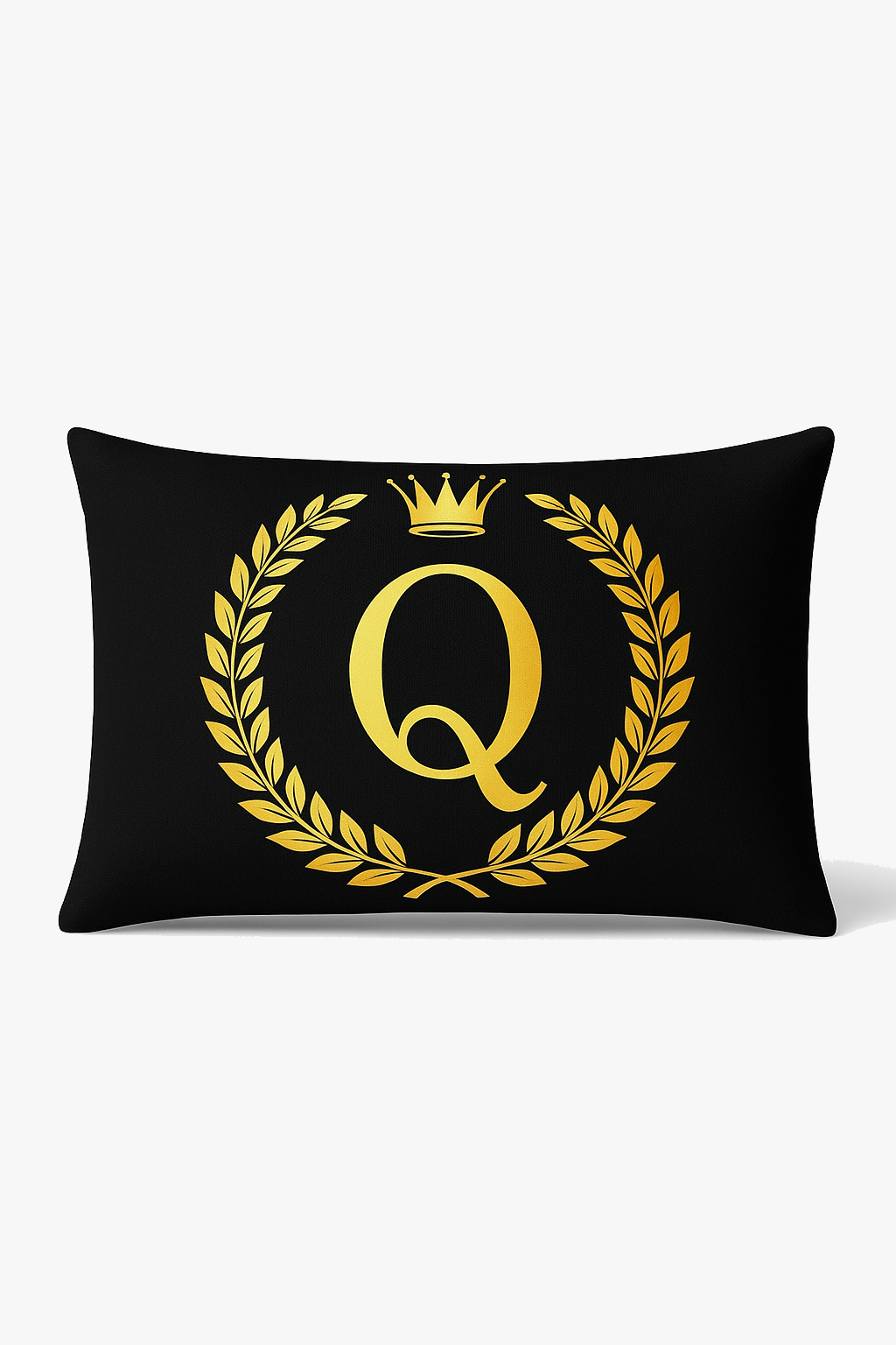 Business-Ready Black & Gold Letter Throw Pillow Cover
