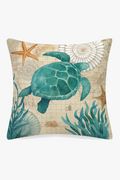 Sea Turtle Ocean-Print Throw Pillow Cover for Interiors