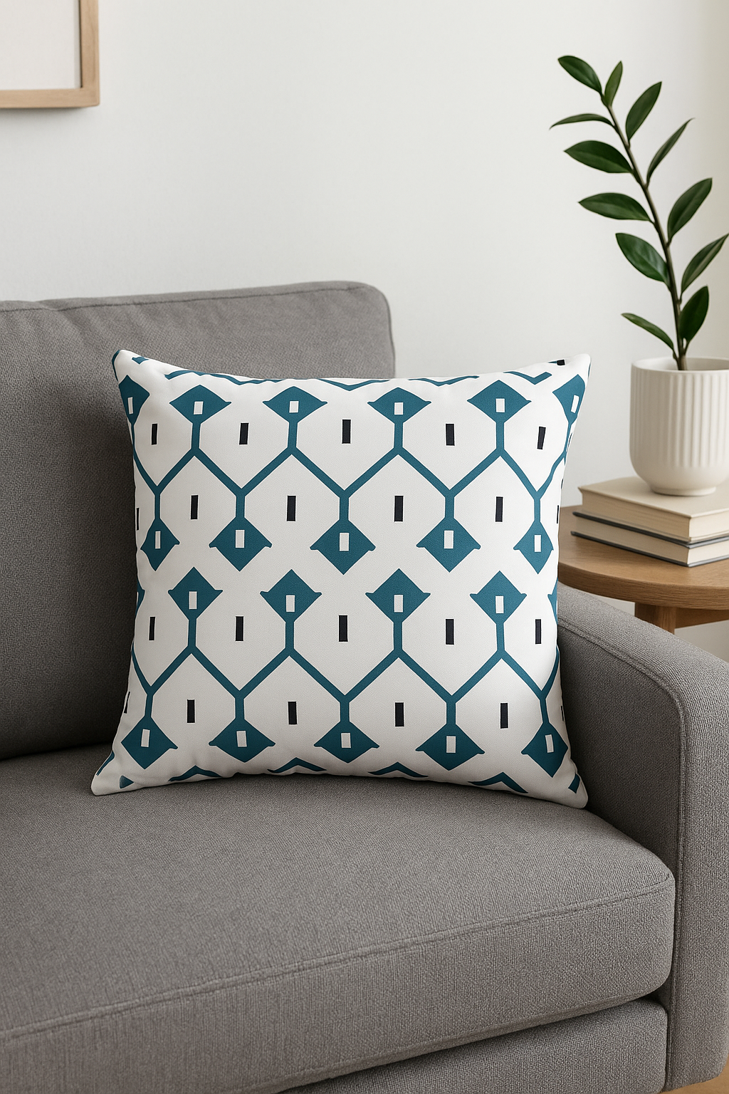 Waterproof outdoor throw pillow cover with colour 50 x 70 cm summer - view 2