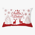 Red Christmas Throw Pillow Cover for Quick Festive Styling