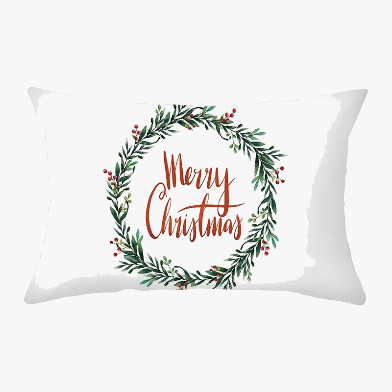 Deep Red Christmas Throw Pillow Cover for Winter Decor
