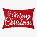 Red Christmas Throw Pillow Cover for a Refined Holiday Look