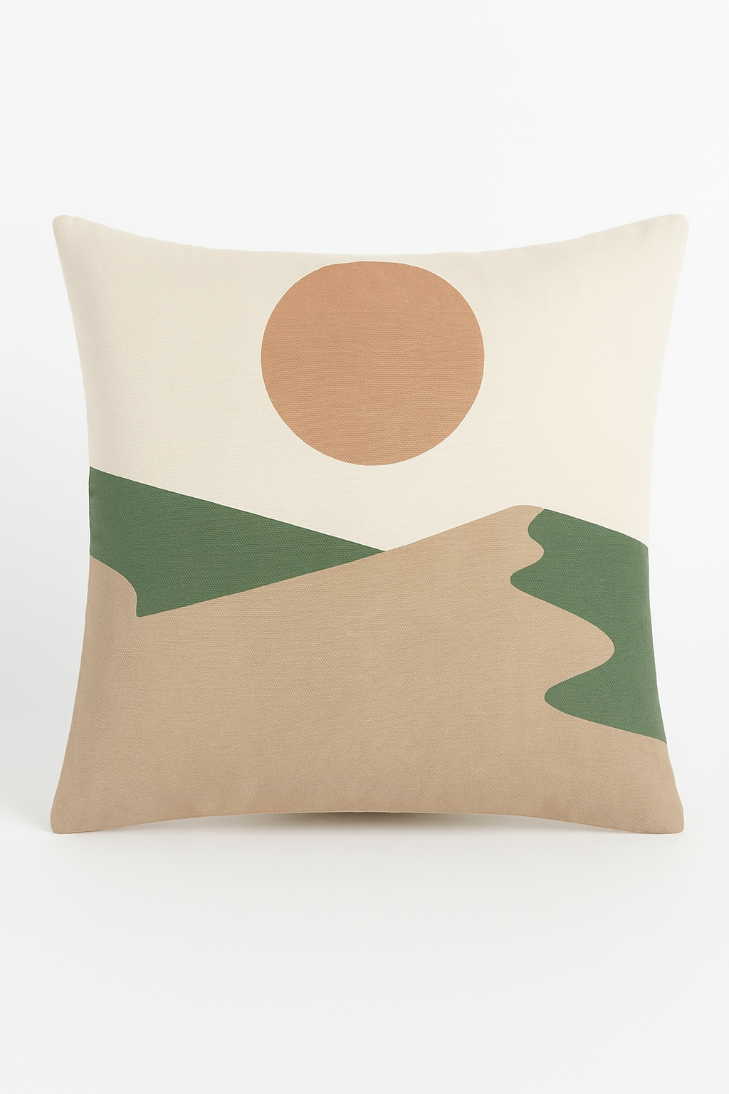 Decor throw pillow cover with trendy green leaves