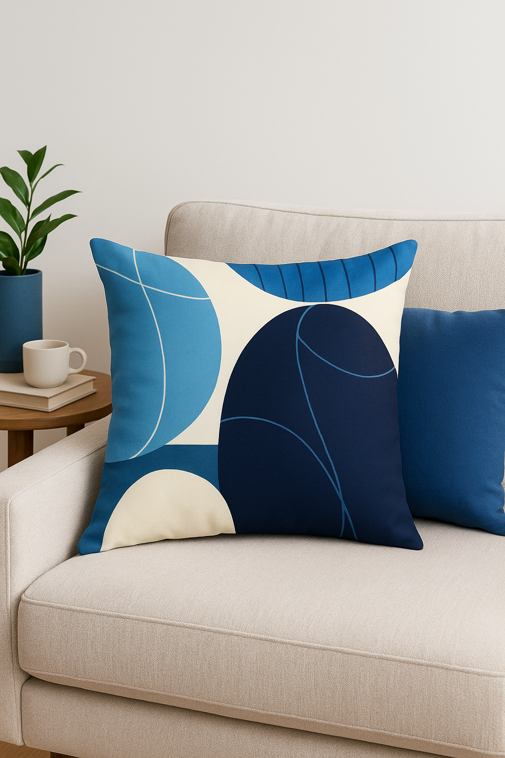 Modern Timeless Abstract Nordic Throw Pillow Cover for Living Room - view 2