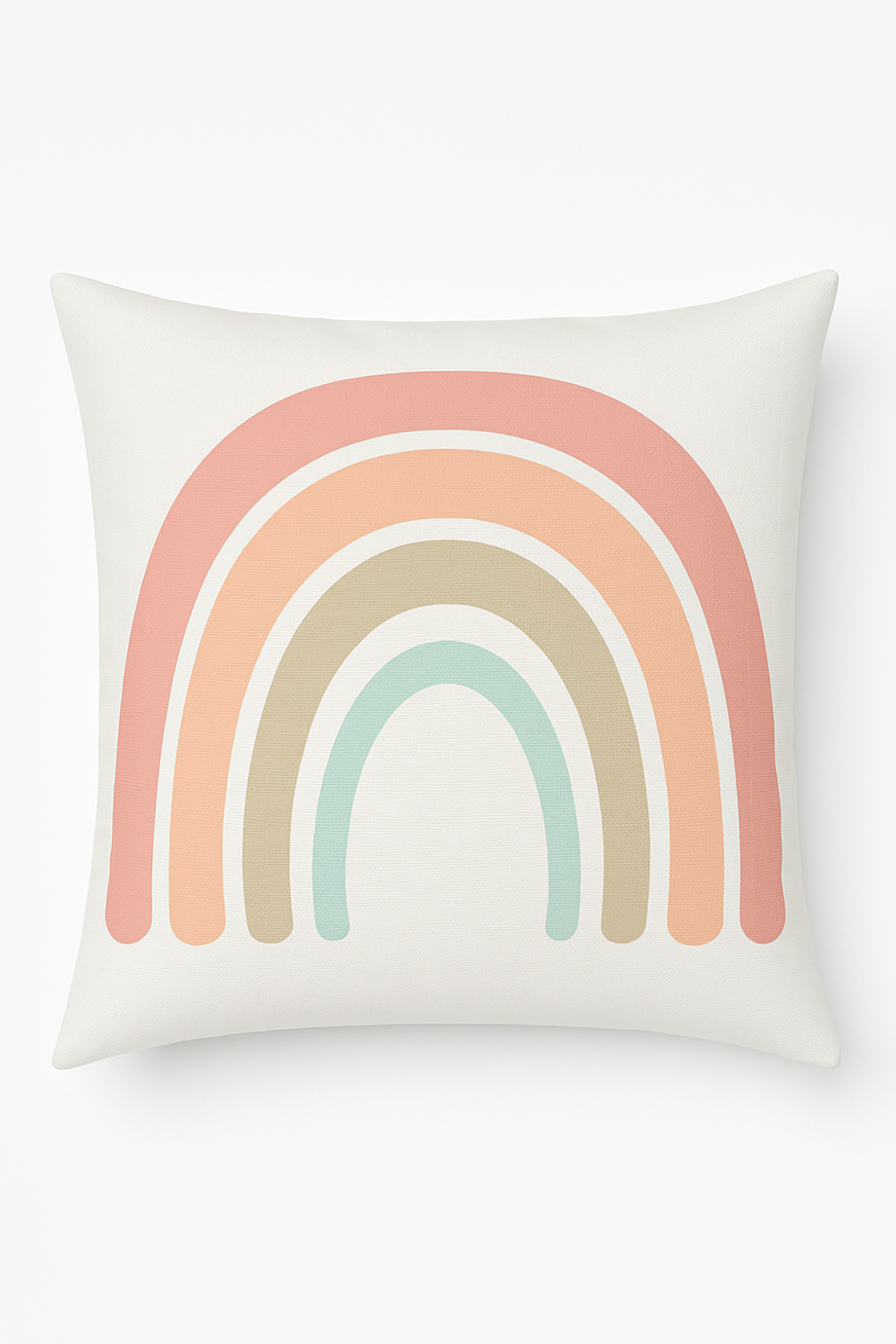 Rainbow Geometric Decorative Throw Pillow Cover for Sofa, Style Three