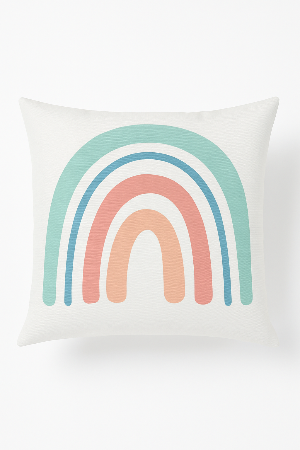 Rainbow Geometric Decorative Throw Pillow Cover for Sofa, Style Two
