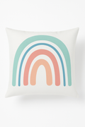 Rainbow Geometric Decorative Throw Pillow Cover for Sofa, Style Two