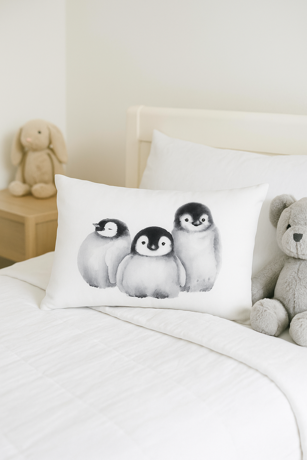Cute Cartoon Animal Throw Pillow Cover, Design 1 - view 2