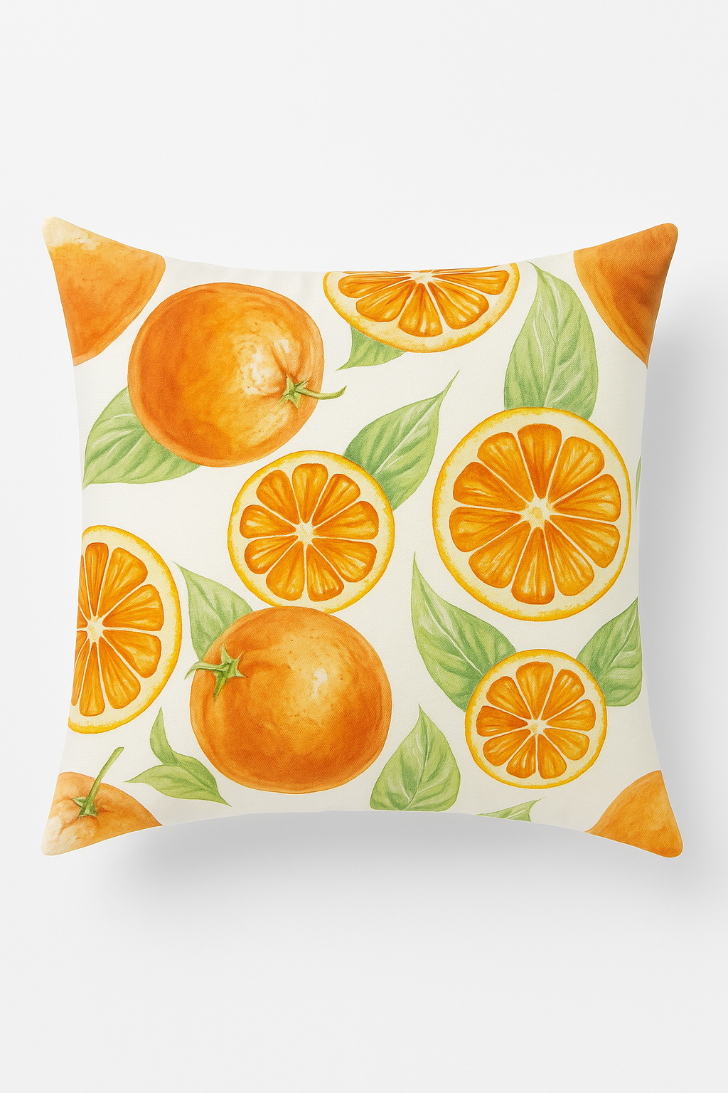 Summer Fruit Lemon and Strawberry Throw Pillow Cover, Design 5
