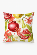 Summer Fruit Lemon and Strawberry Throw Pillow Cover, Design 1