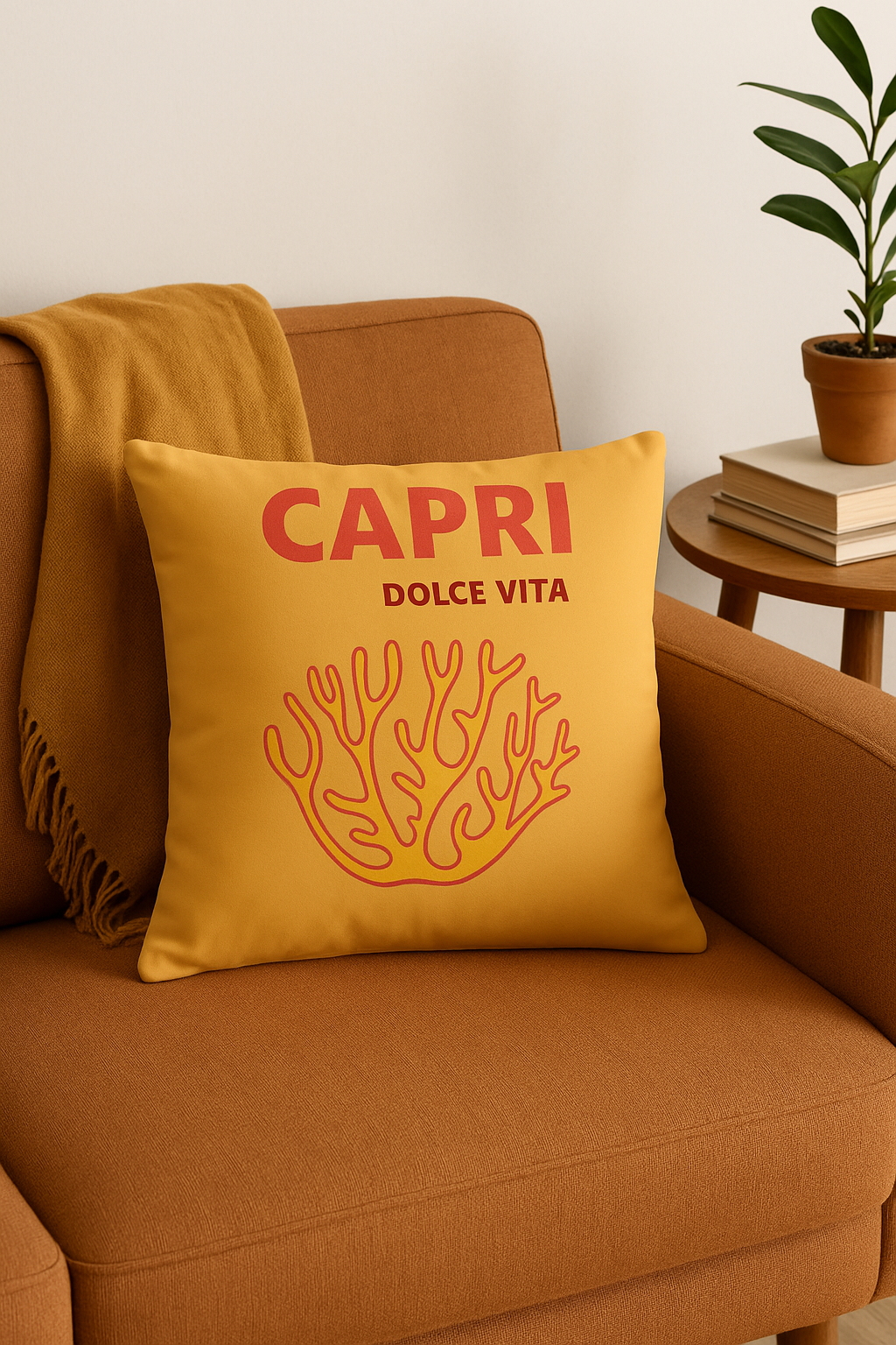 Abstract Lemon Print Decorative Throw Pillow Cover, Design 2 - view 2