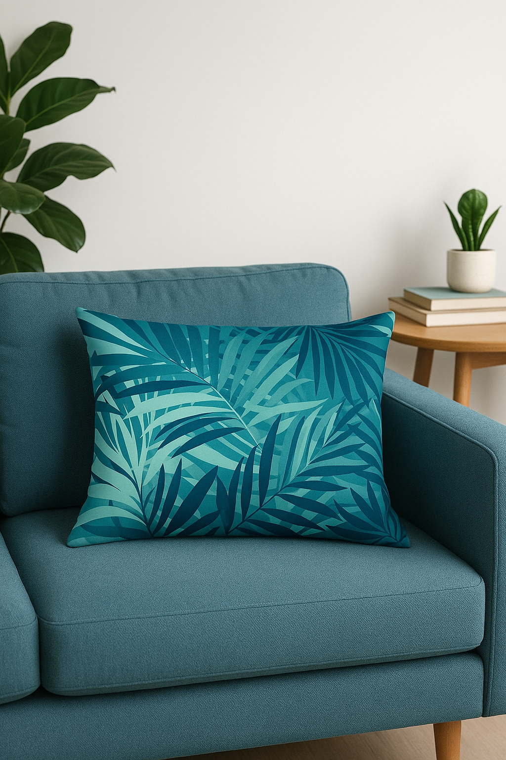 Exotic Tropical Green Leaves Throw Pillow Cover 30x50cm - view 2
