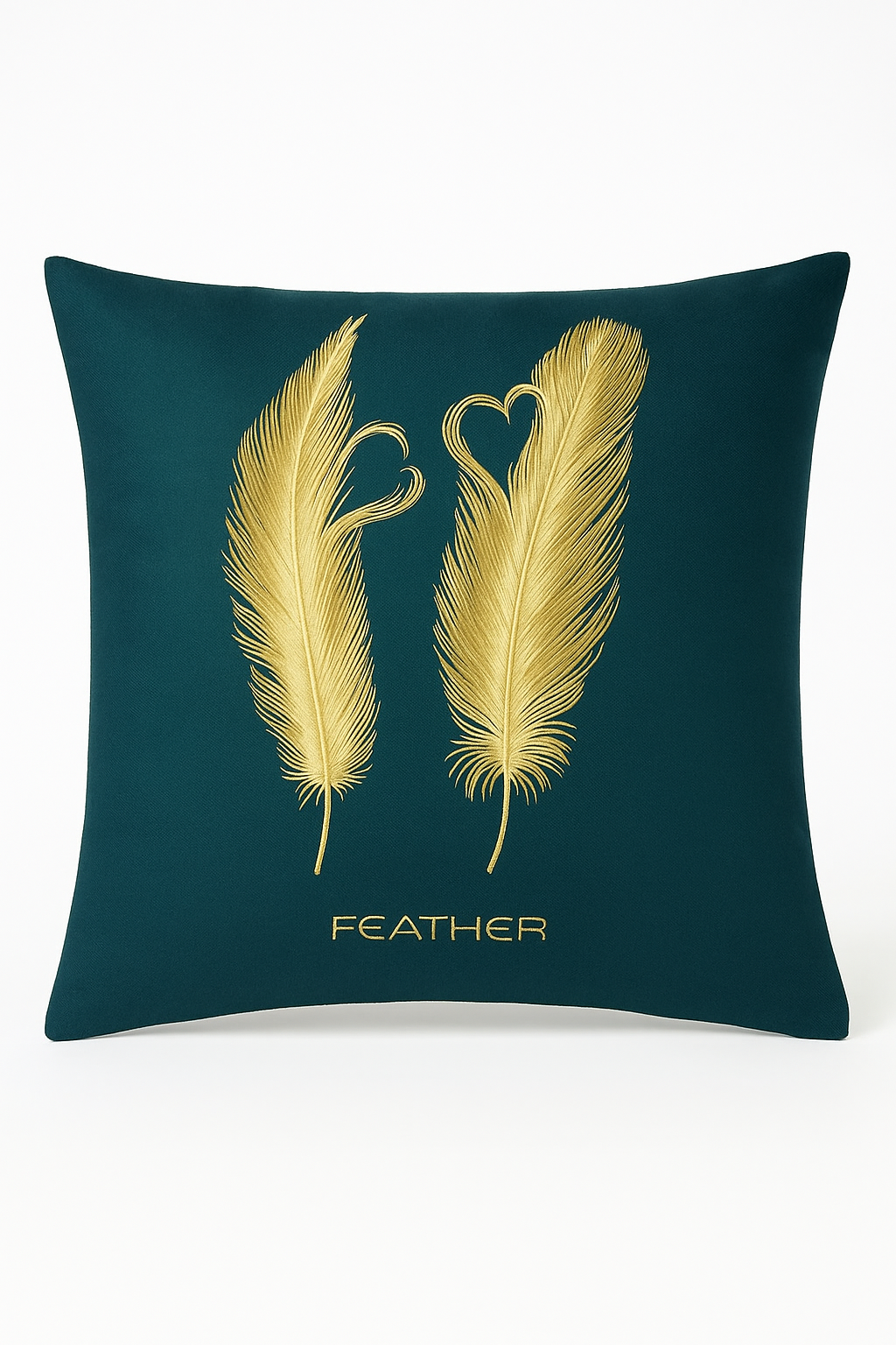 Decorative throw pillow cover geometric pattern light gold color