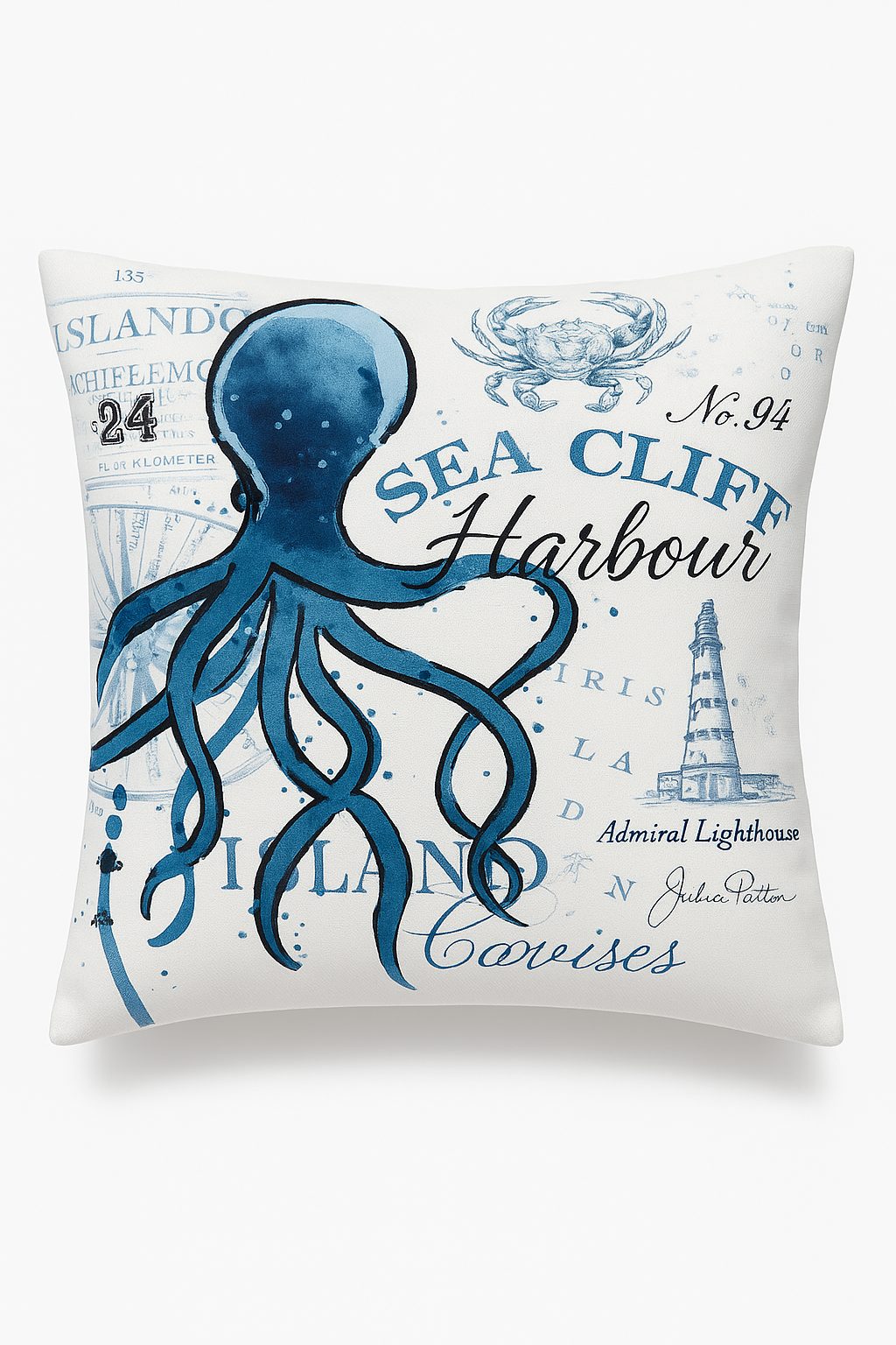 Marine Turtle Shaped Throw Pillow Cover