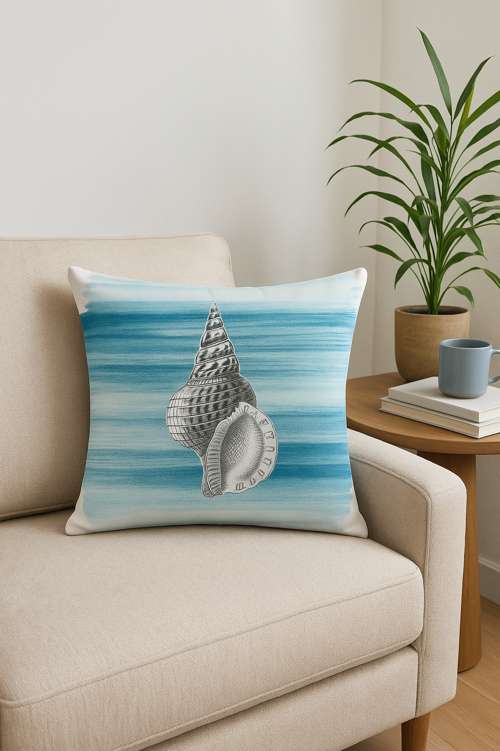 Sea Turtle Print Throw Pillow Cover with Soothing Coastal Style - view 2