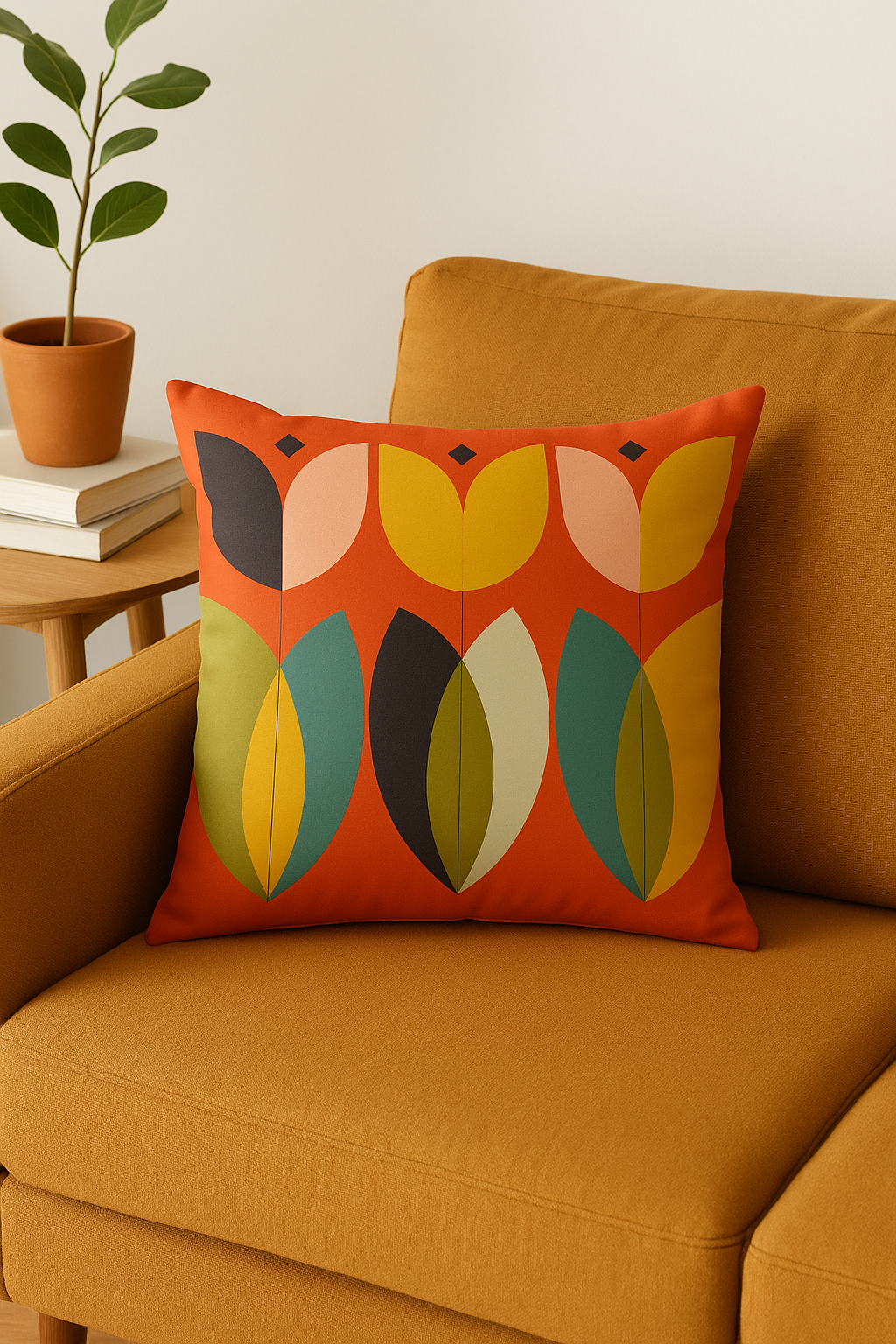 Abstract Nordic Throw Pillow Cover for the Living Room or Bedroom - view 2