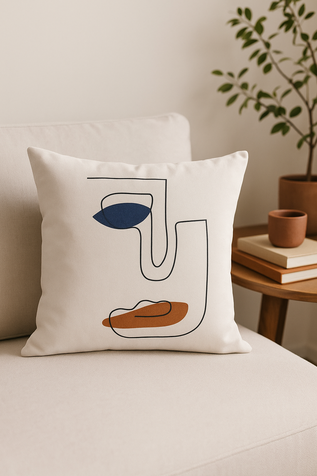 Abstract Throw Pillow Cover for Home, Office, or Car Seat - view 2
