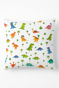 Cute Dinosaur Throw Pillow Cover with Delicate Cartoon Print