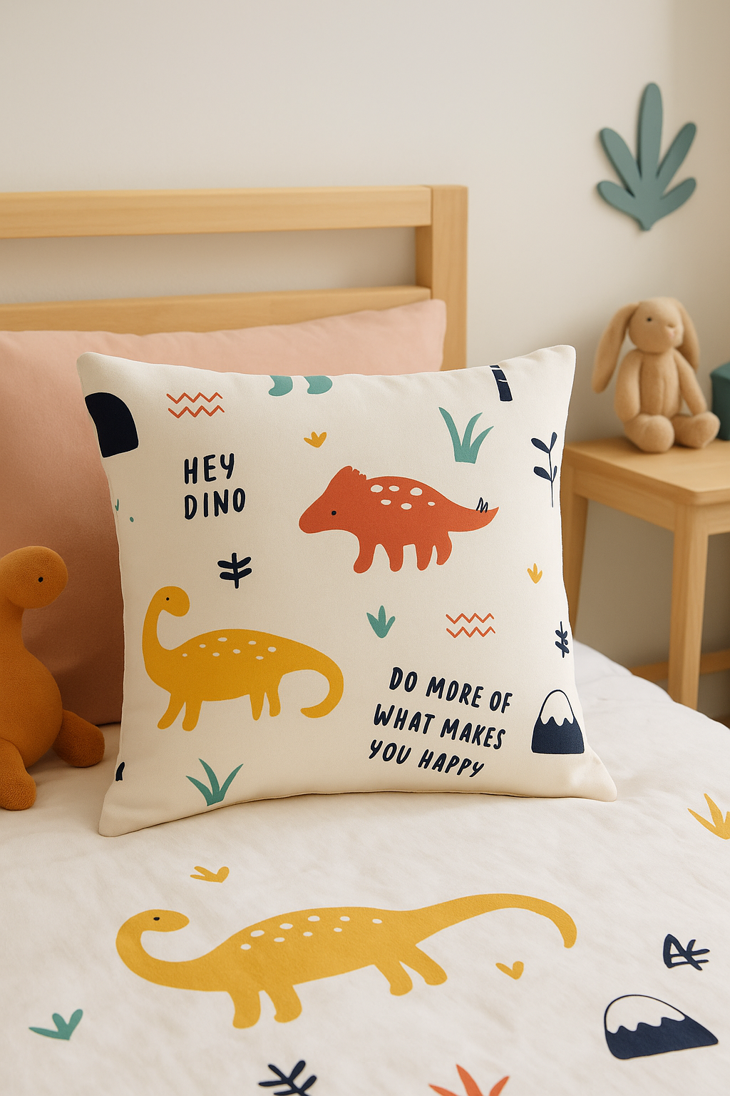 Cute Dinosaur Throw Pillow Cover for Decoration - view 2
