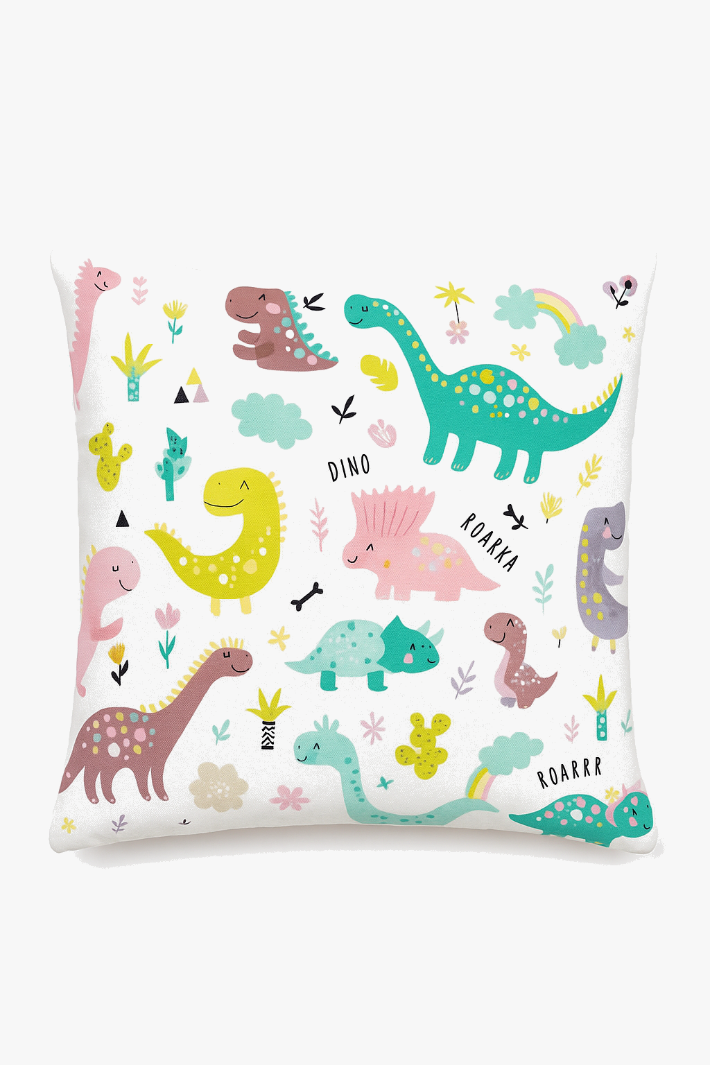 Contemporary Cute Dinosaur Throw Pillow Cover