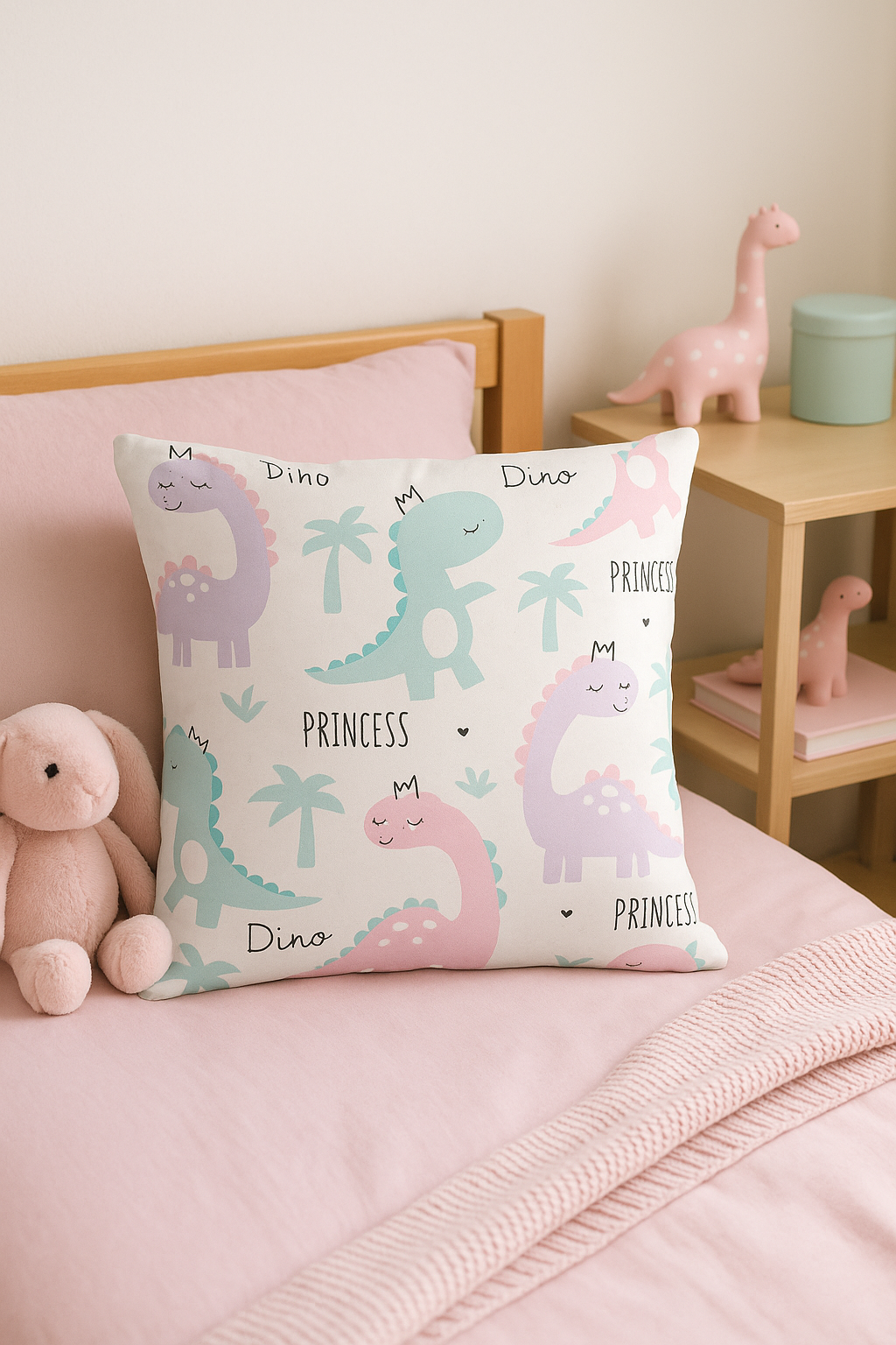 Cute Dinosaur Throw Pillow Cover, Elegant Decor, Style Three - view 2