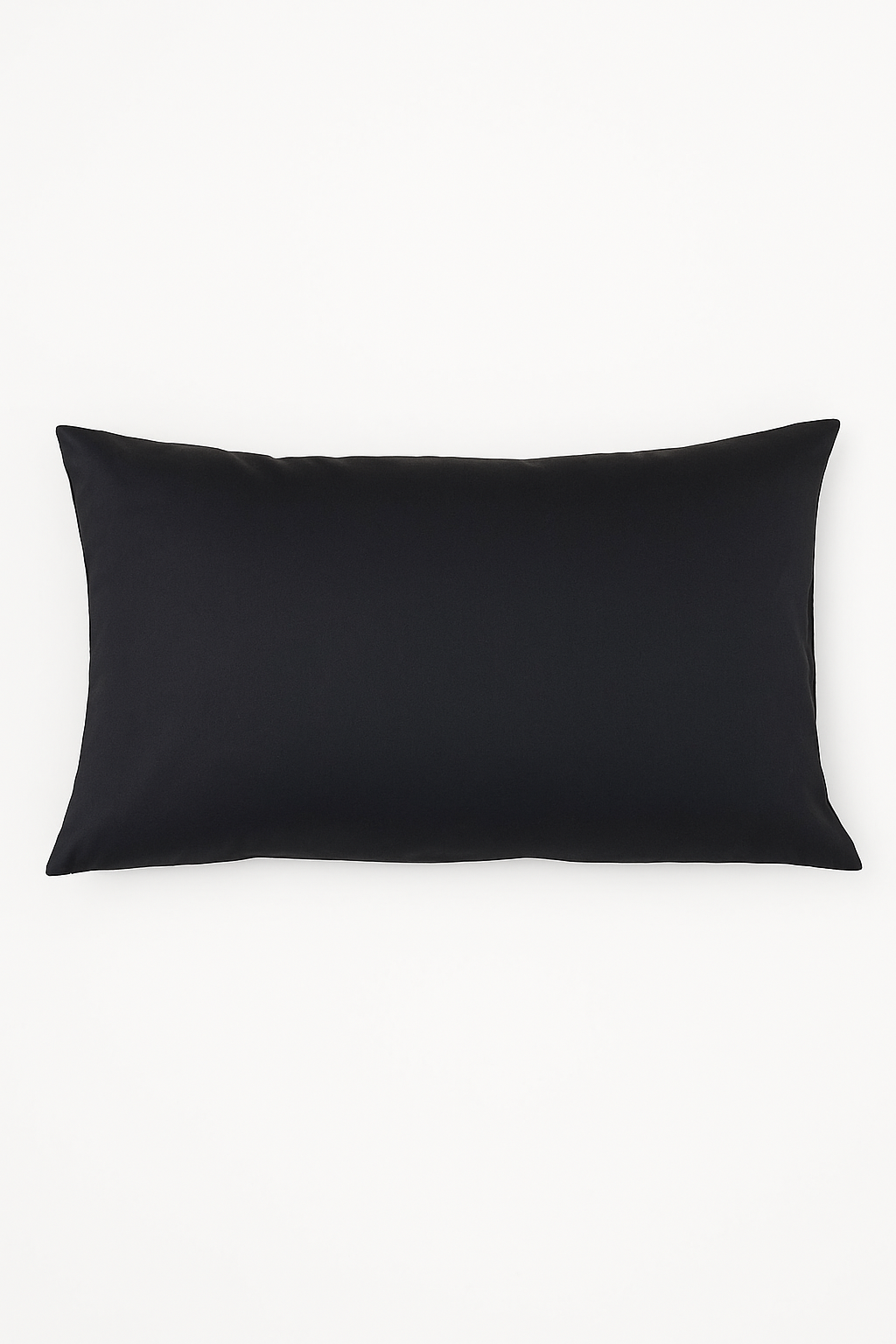 Twill throw pillow cover in striped cotton with zipper