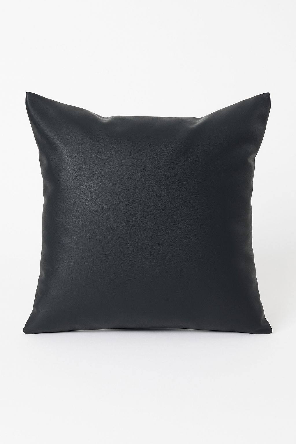 Sophisticated Faux Leather Throw Pillow Cover for Sofa