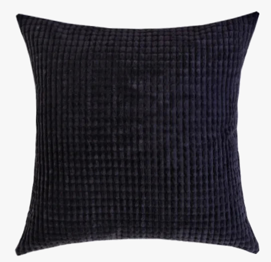 Throw pillow cover in large size corn grain ribbed velvet