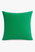 Throw pillow cover in ribbed velvet corn grain plain 40 to 70 cm