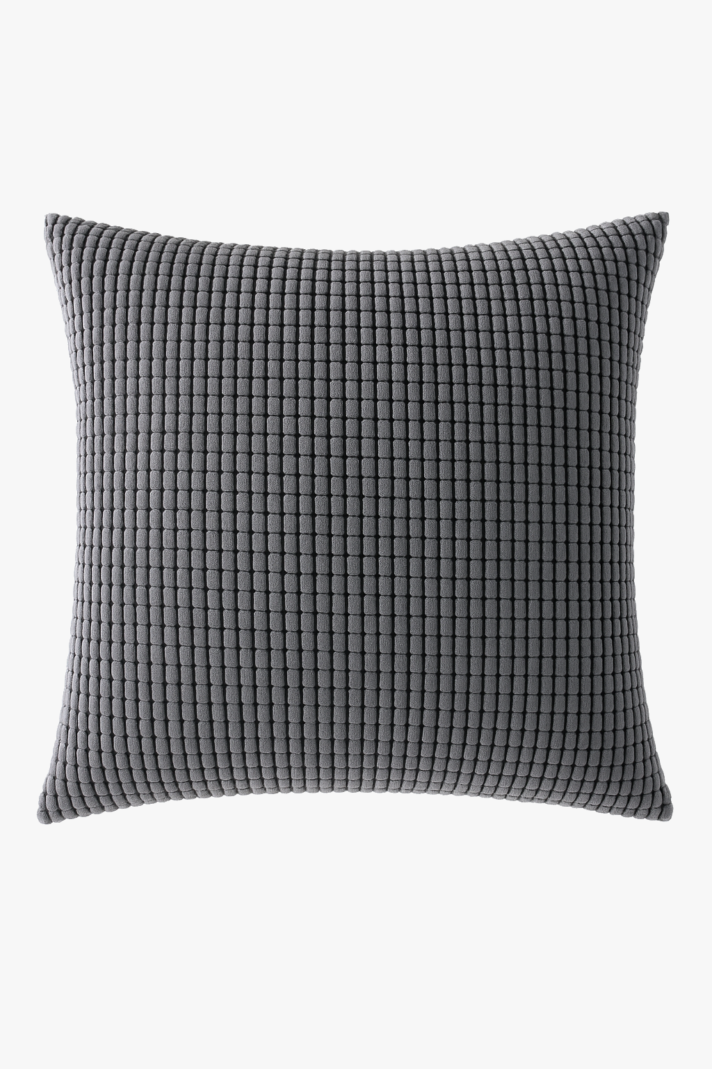 Deep Grey Ribbed Velvet Throw Pillow Cover 30x45 35x50 40x60 cm